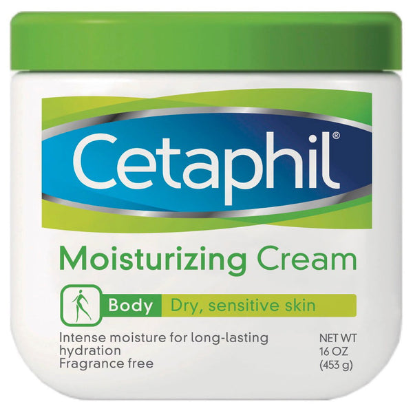 Cetaphil Moisturizing Cream, Hydrating Moisturizer For Dry To Very Dry, Sensitive Skin, Fragrance Free, Non-Greasy, Dermatologist Recommended, 16 Oz.