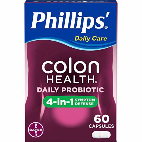 Phillips Colon Health - Probiotics Capsules - Immune Support - Helps Defend Occasional Gas, Bloating, Constipation, & Diarrhea - 60 Count