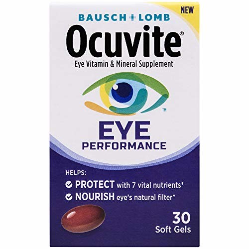 Bausch + Lomb Ocuvite Eye Performance Formula Soft Gels, 30 Count