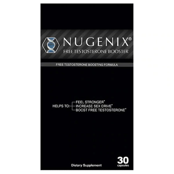 Nugenix Free Testosterone Booster Enhance Energy Muscle Dietary Supplement, 30 Capsules