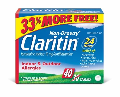 Claritin Allergy 24 hr, 10mg, 40-Count Tablets