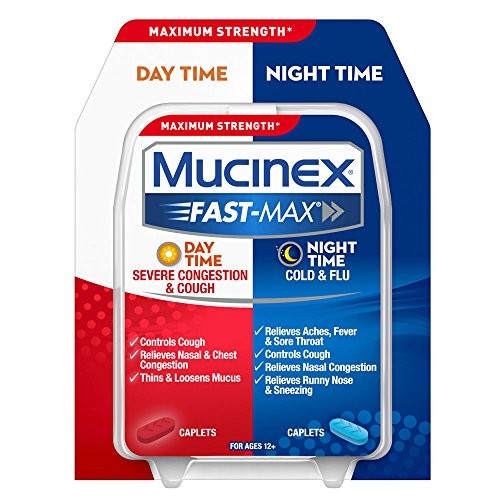 Mucinex Fast-Max Day/Night Severe Congestion & Cough Caplets, 30ct