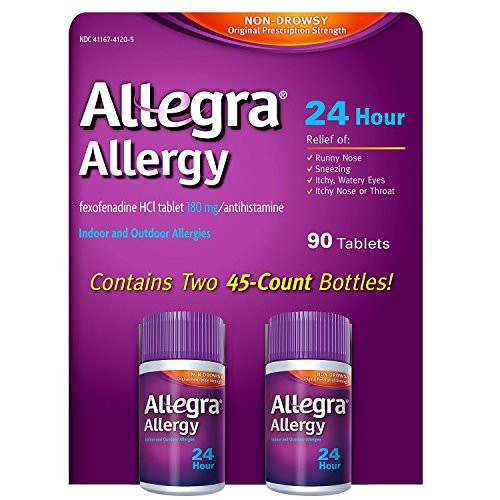 Allegra 24 HR Allergy, 180 mg each, 90 Count