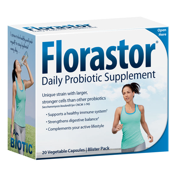 Florastor Daily Probiotic Supplement, 250mg, 20 Capsules