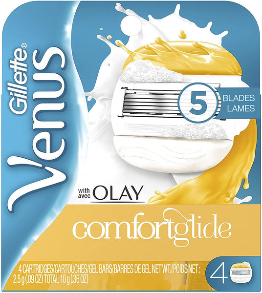 Gillette Venus ComfortGlide with Olay Women's Razor Blades - 4 Refills