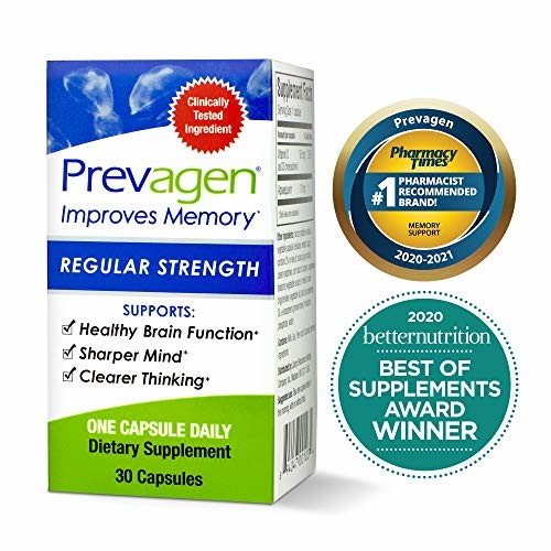 Prevagen Improves Memory - Regular Strength 10mg, 30 Capsules, with Apoaequorin & Vitamin D | Brain Supplement for Better Brain Health, Supports Healthy Brain Function and Clarity | Memory Supplement