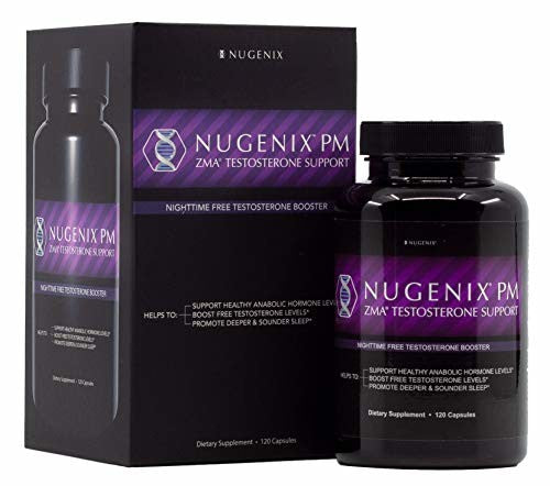 Nugenix PM ZMA - Testosterone and Sleep Support, 120 Count
