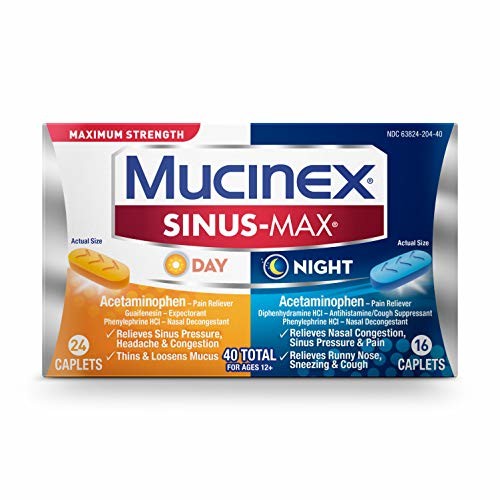 Maximum Strength Mucinex Sinus-Max Day & Night Caplets - 40 Count
