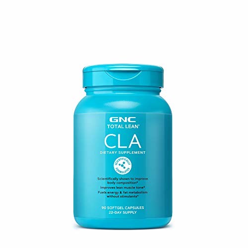 GNC Total Lean CLA | Improves Body Composition and Lean Muscle Tone, Fuels Energy and Fat Metabolism Without Stimulants | 90 Softgel Capsules