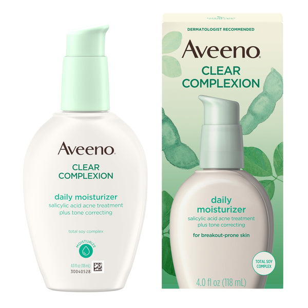 Aveeno Clear Complexion Acne-Fighting Moisturizer with Soy, 4 fl. oz